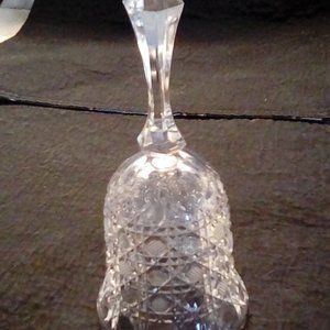Vintage cut crystal bell